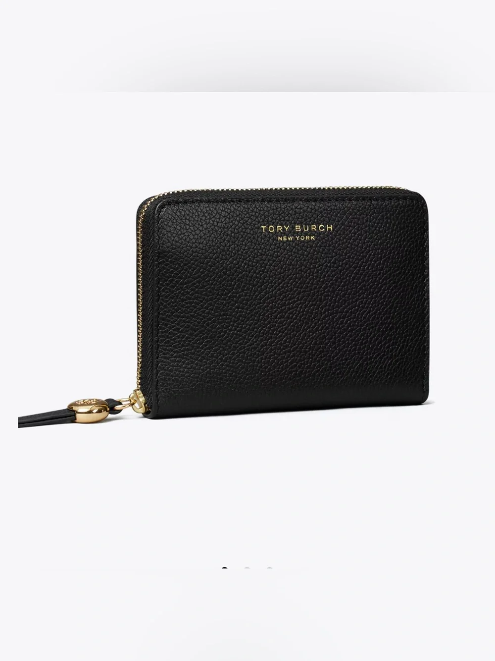 Tory Burch Romy Pebbled Leather Zip Wallet  Retail $150 NWT